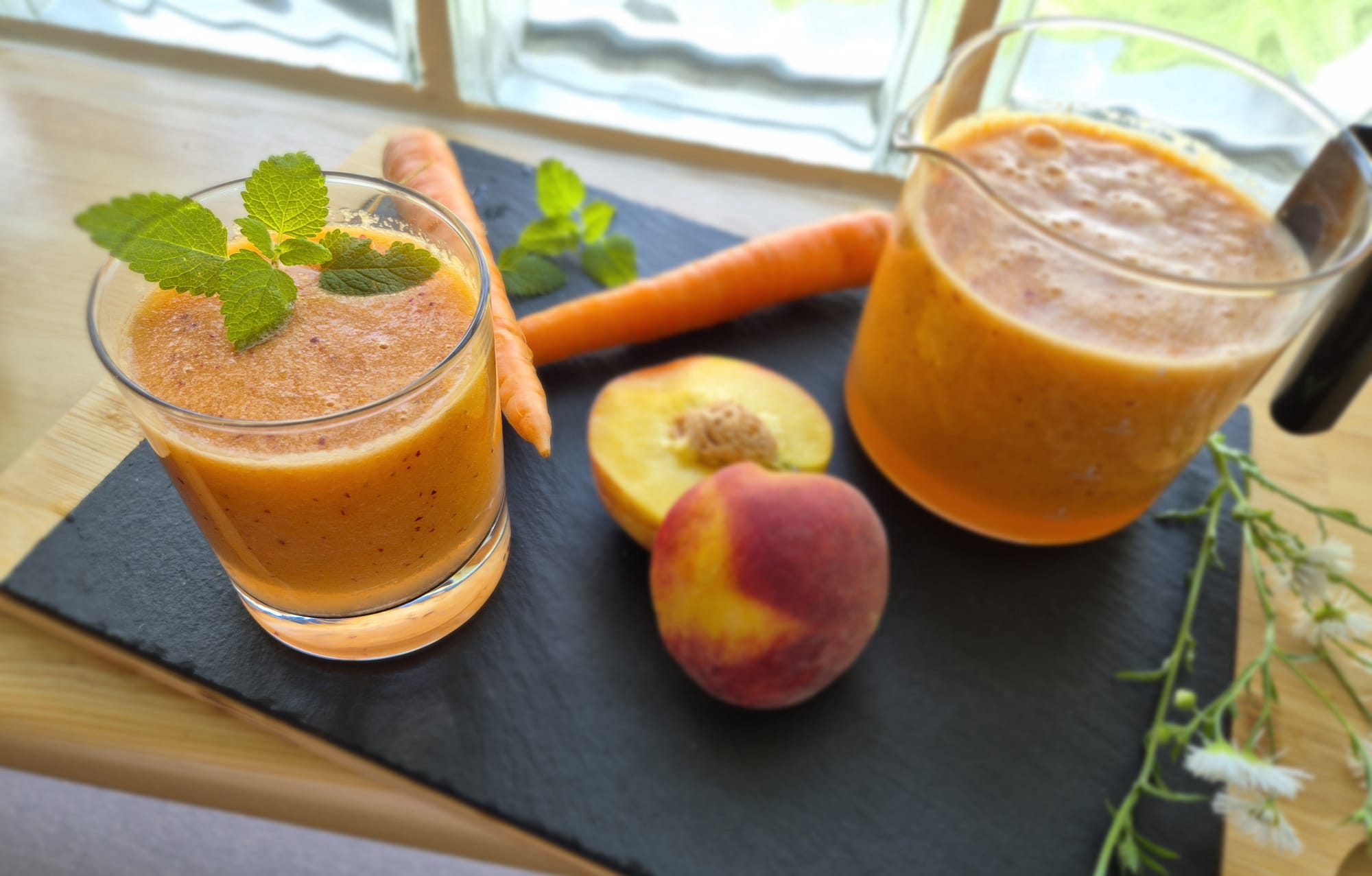 Karotten-Pfirsich-Smoothie
