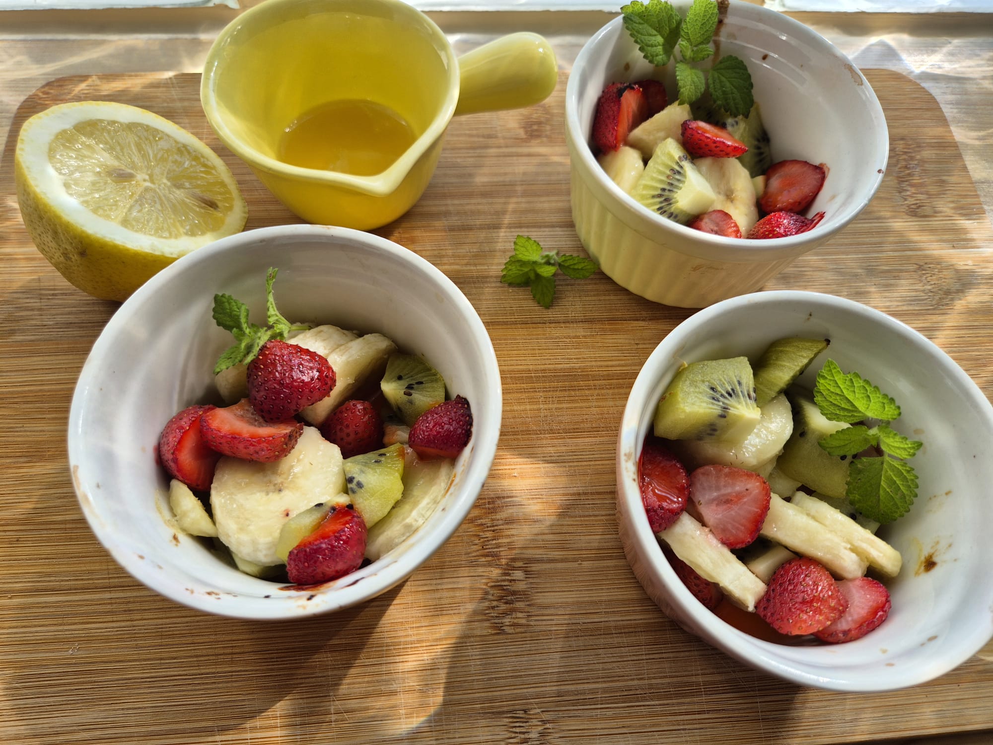 Obstsalat warm