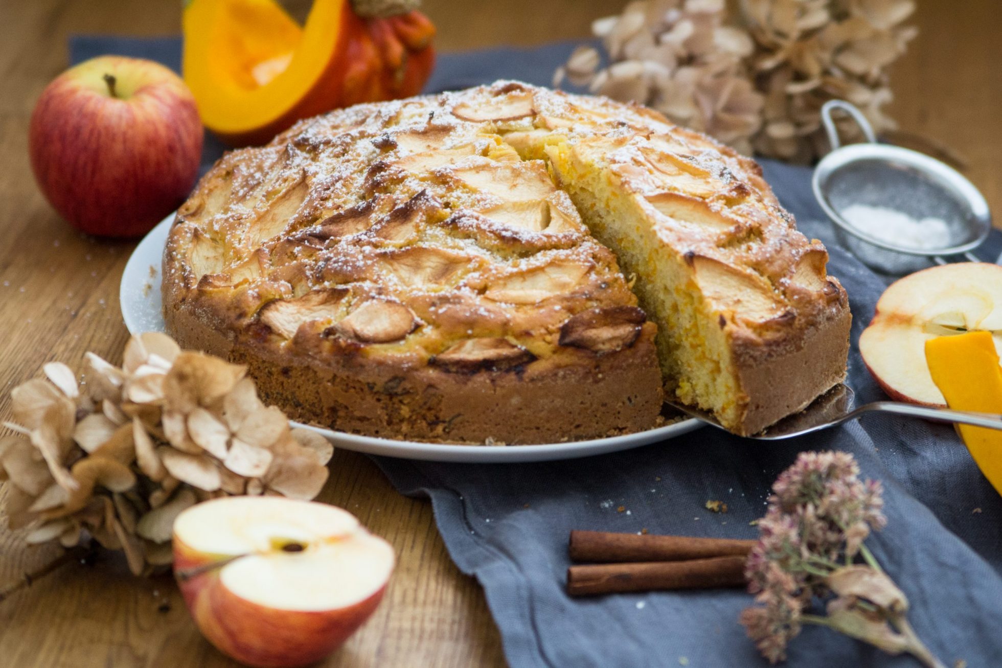 Kürbis-Apfel-Kuchen