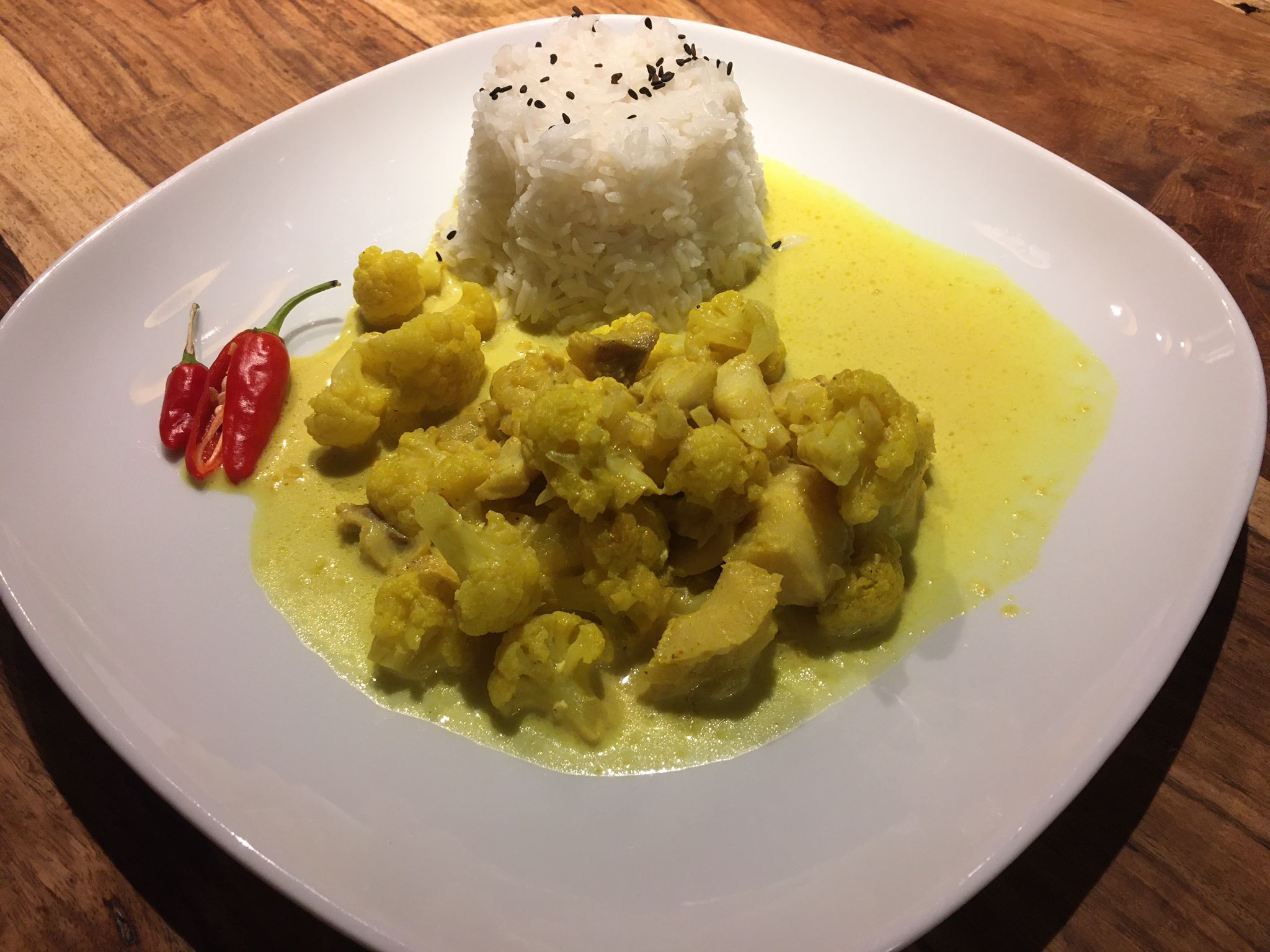 Fisch-Curry mit Karfiol