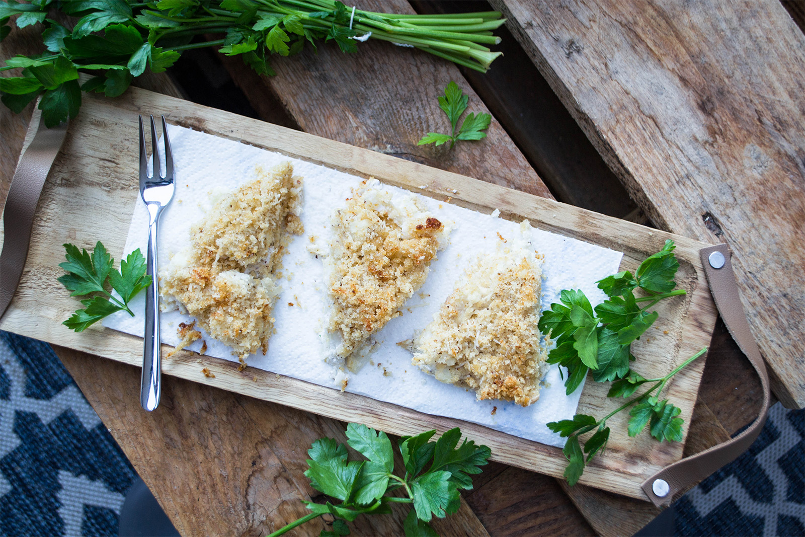 Karfiol mit einer Parmesan-Brösel-Kruste