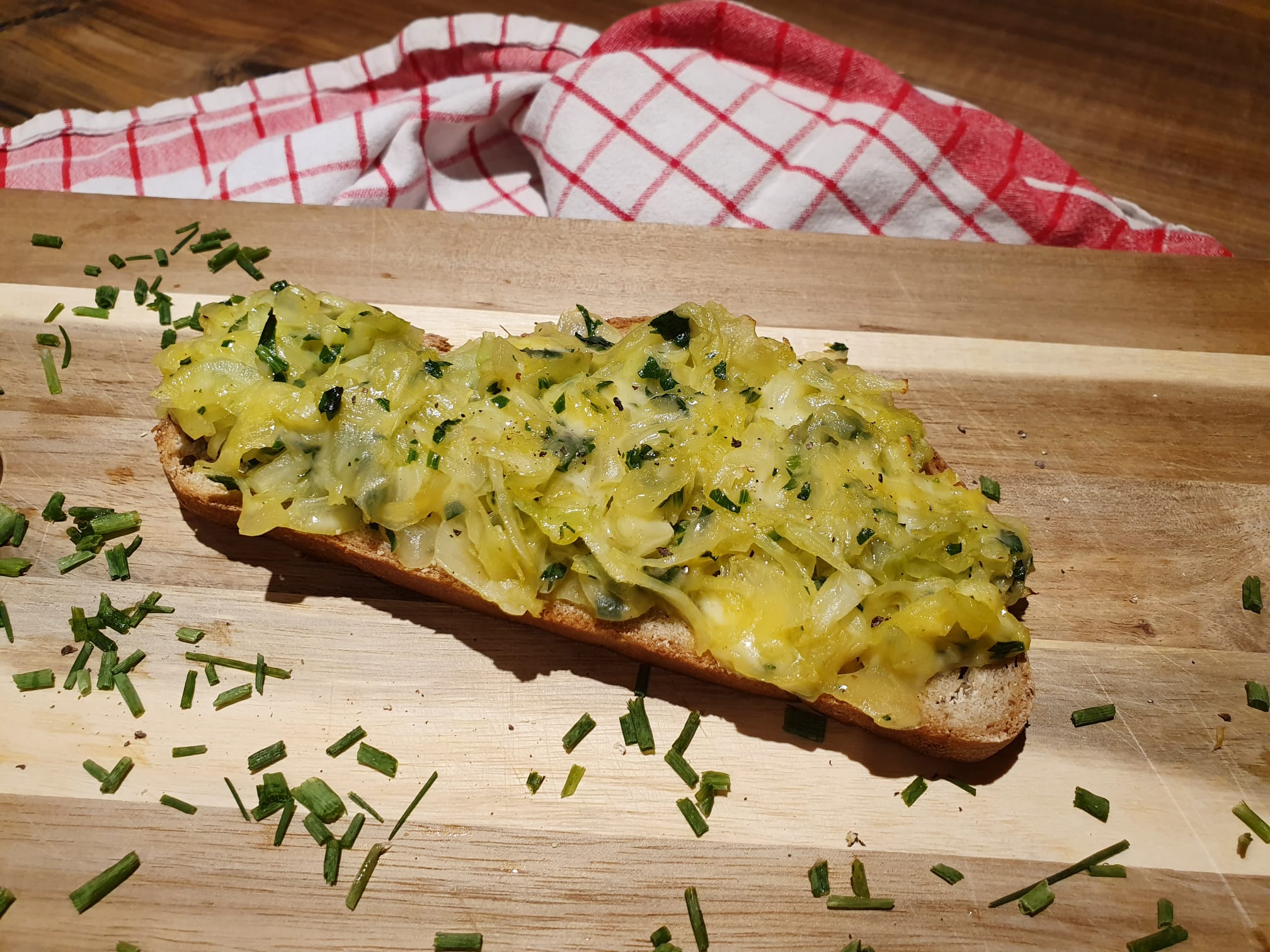 Krautbrote überbacken