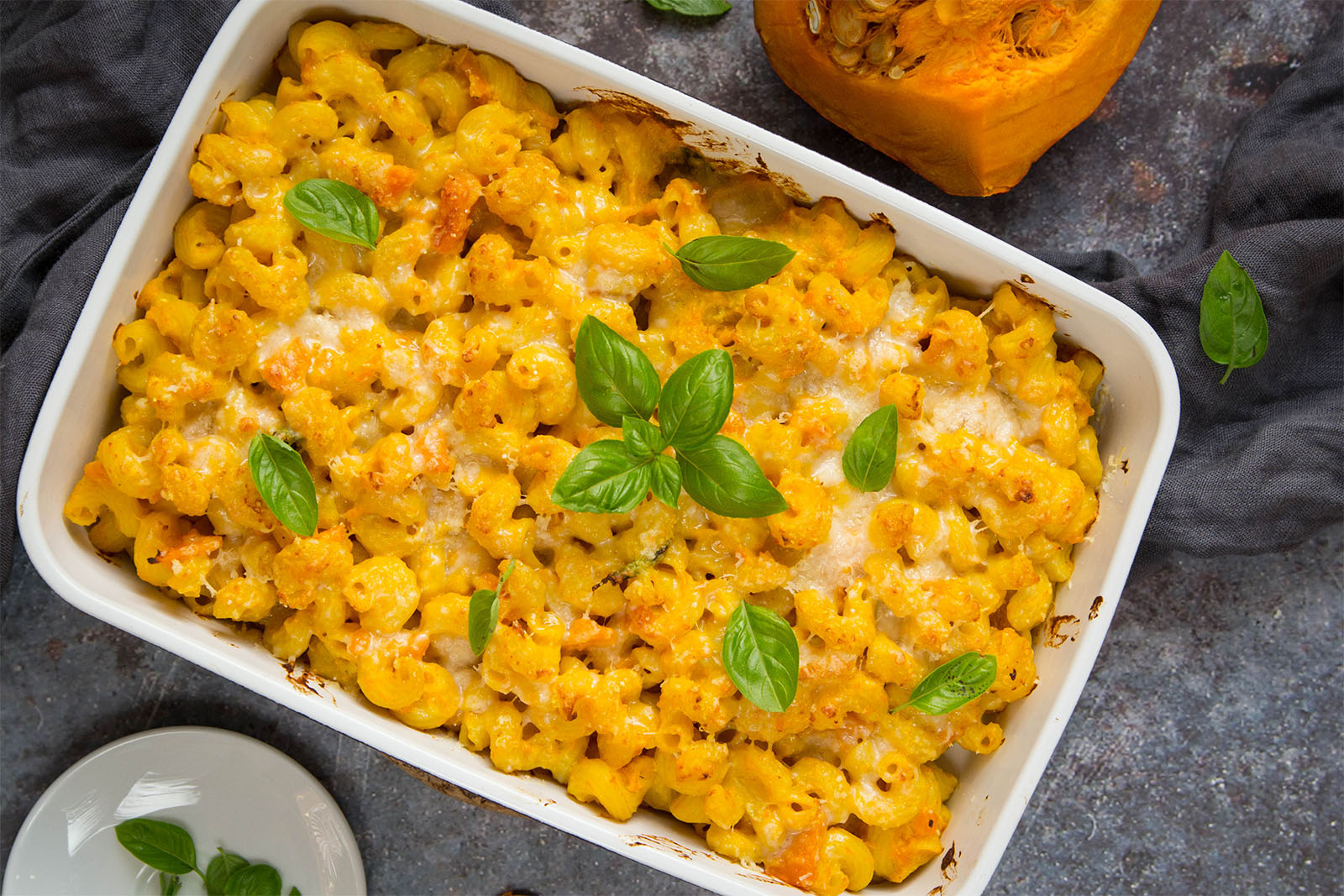 Kürbis-Nudel-Auflauf mit Ricotta