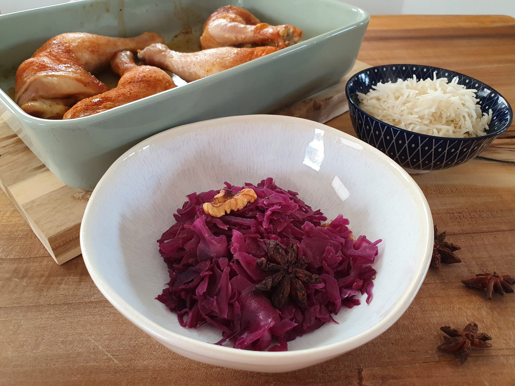 Blaukraut aus dem Wok, asiatisch