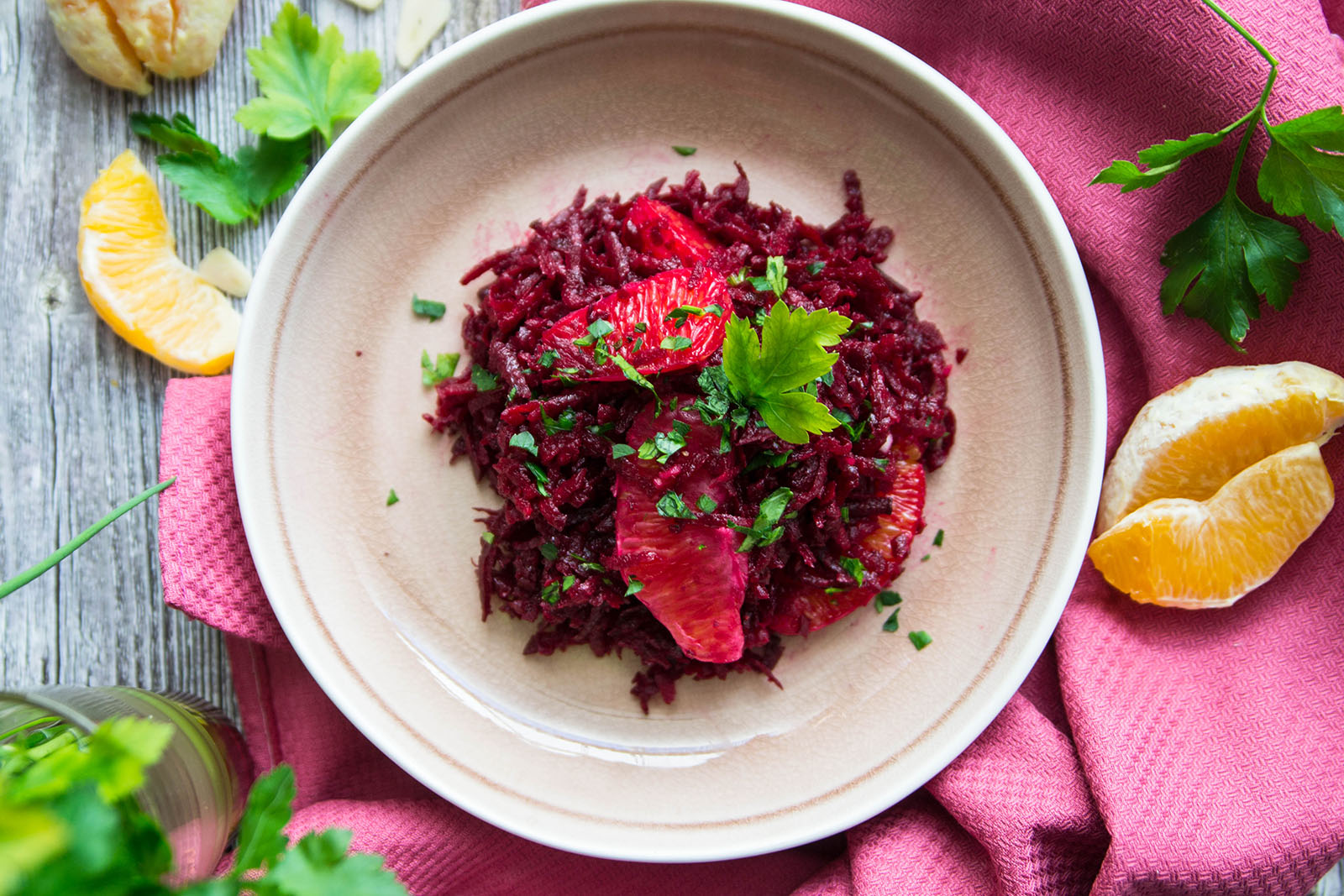 Orangen-Rohnen-Salat