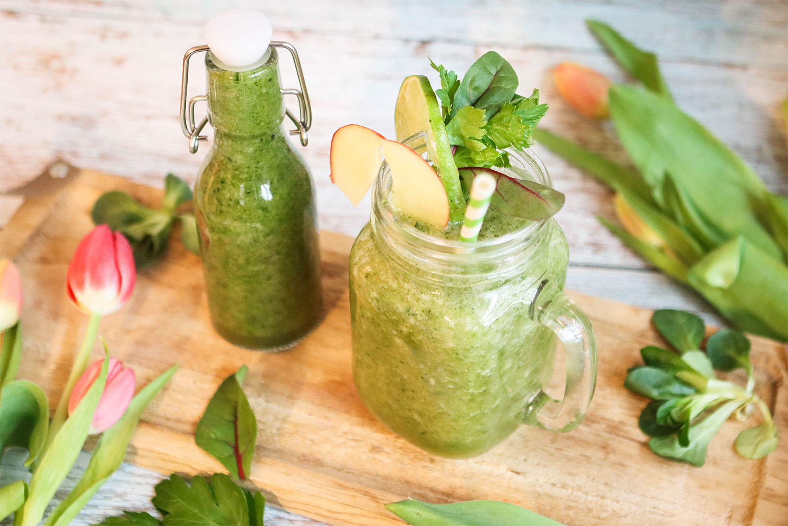 Basis-Rezept für grüne Smoothies