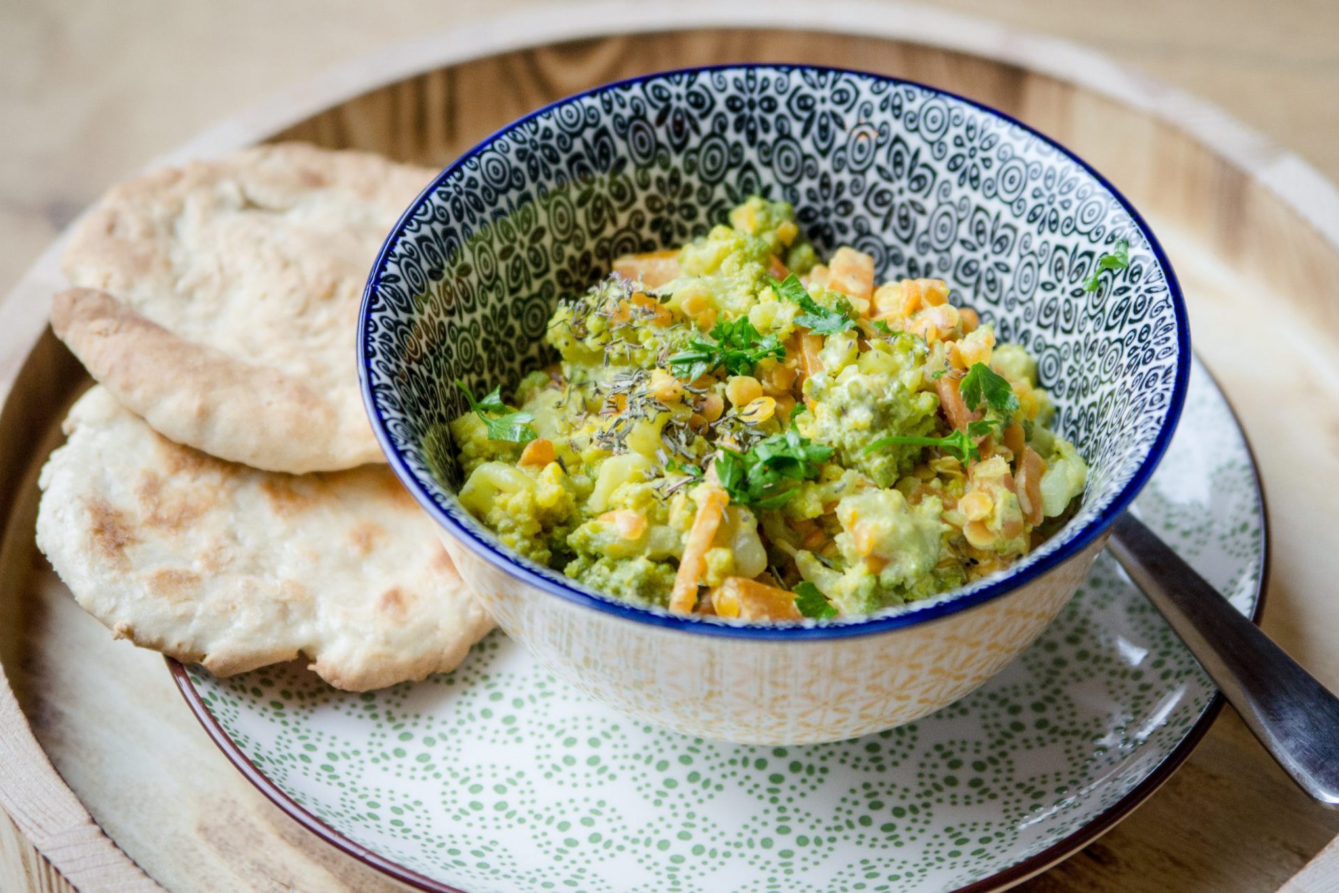 Romanesco-Linsen-Curry