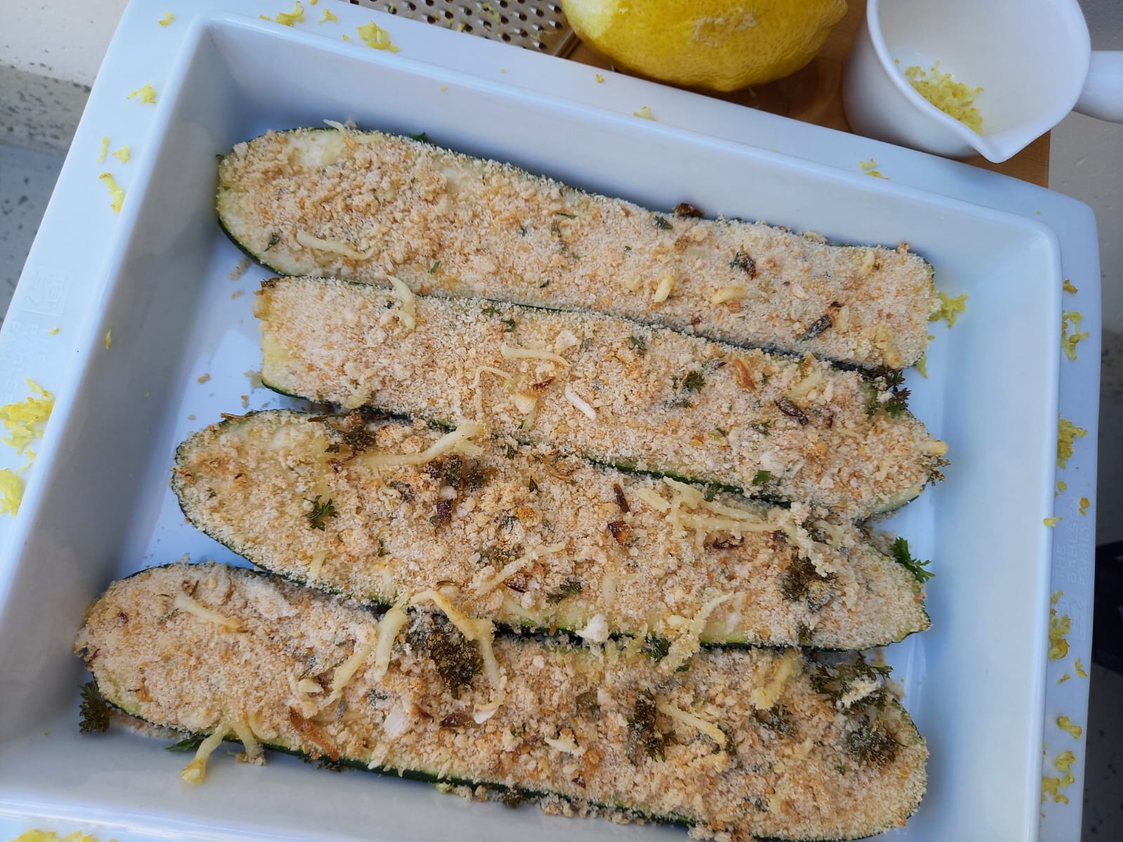 Zucchini mit Knusperkruste