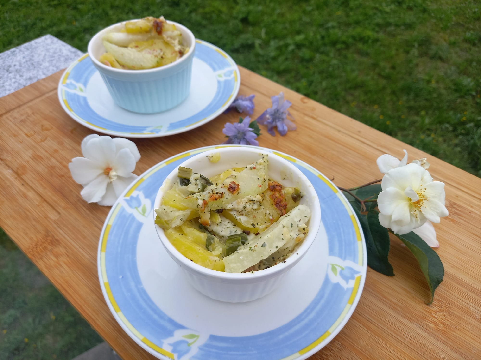 Kartoffel-Kohlrabi-Gratin