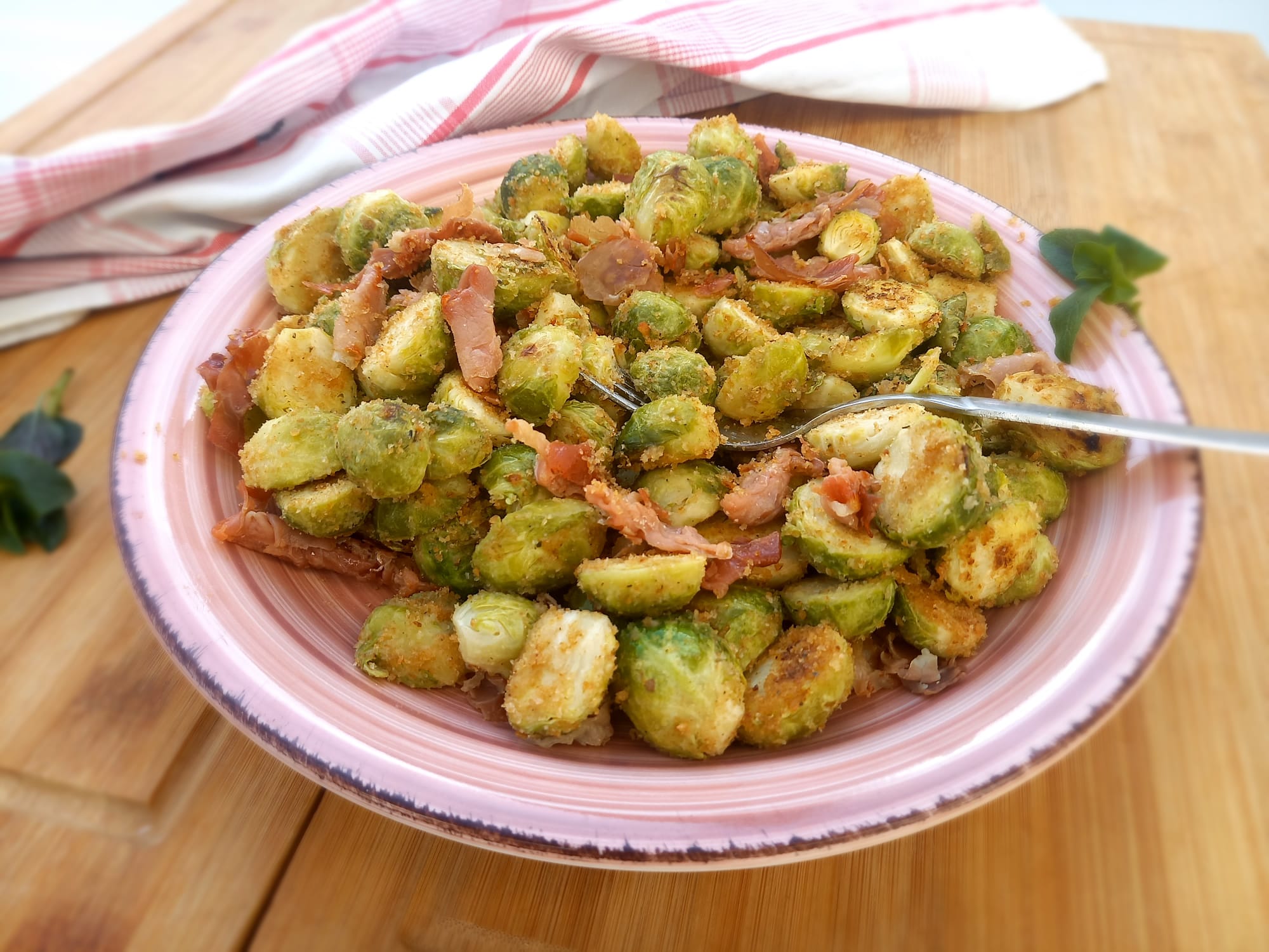 Sprossenkohl mit Speck und Brösel