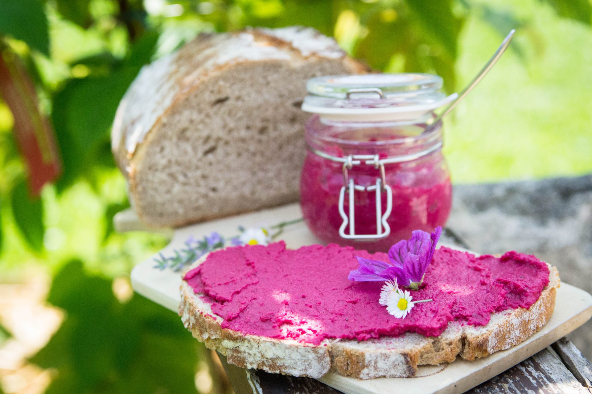 Rohnen-Hummus-Brotaufstrich