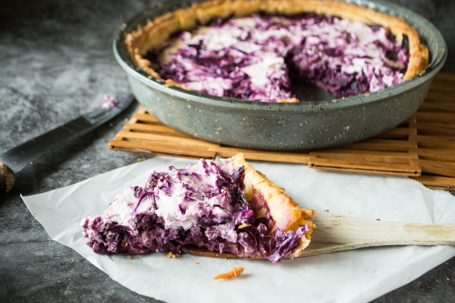Blaukraut-Tarte
