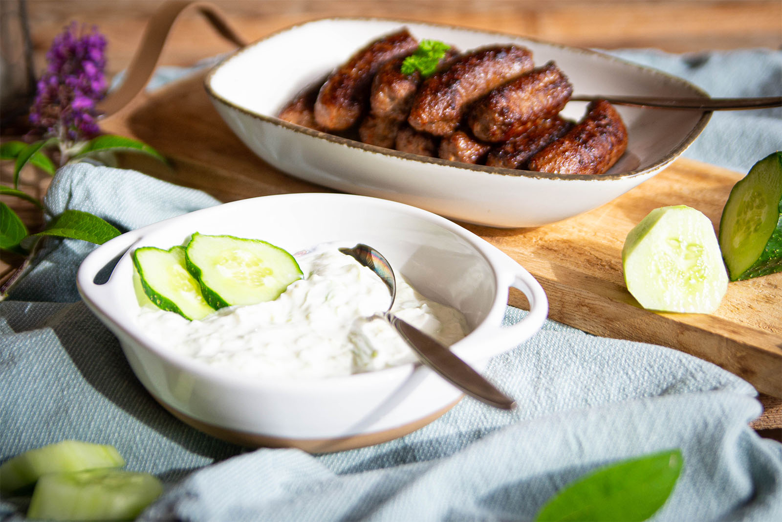 Cevapcici mit Tsatsiki