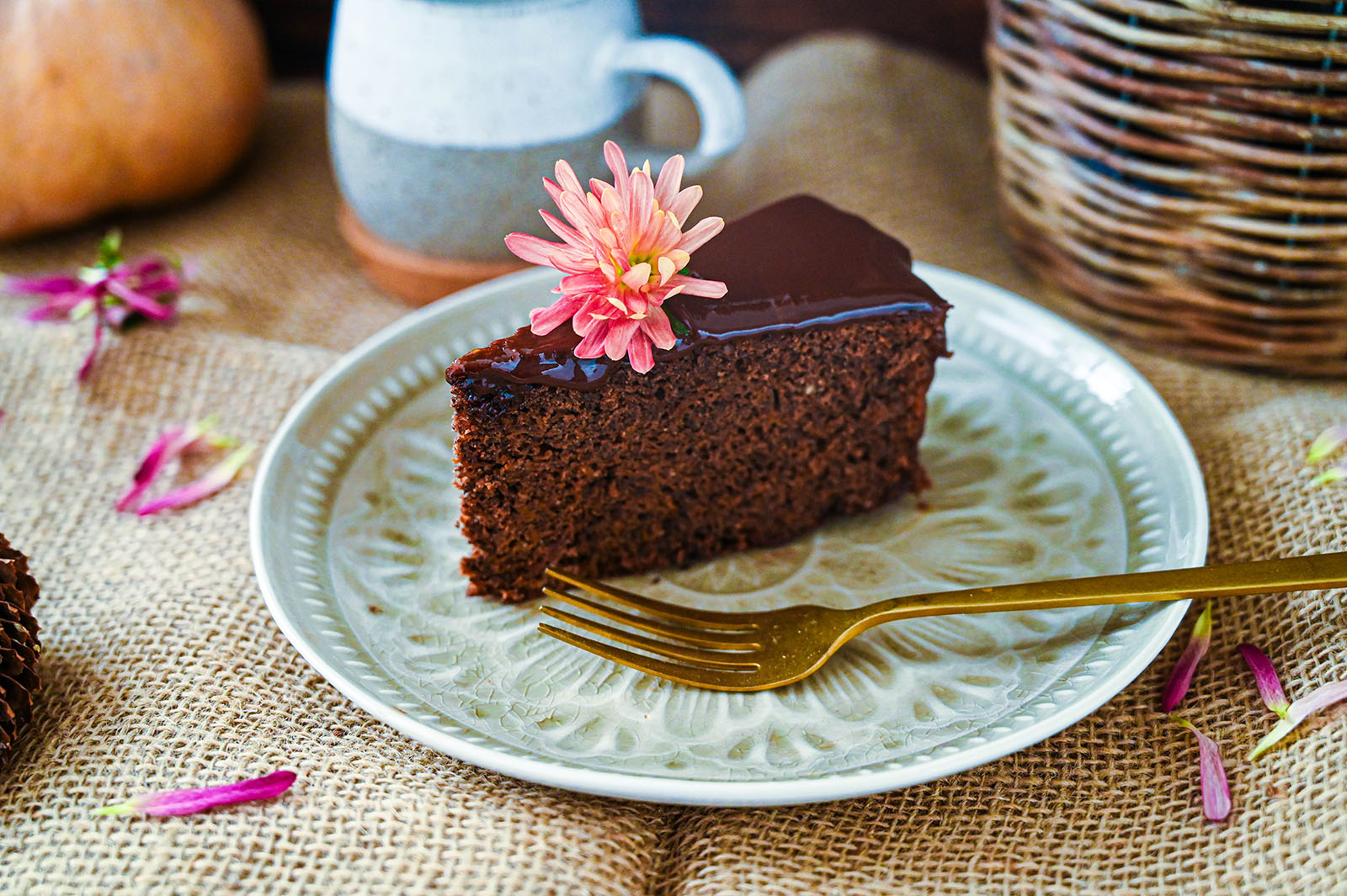 Kürbis-Mohn-Schoko-Torte