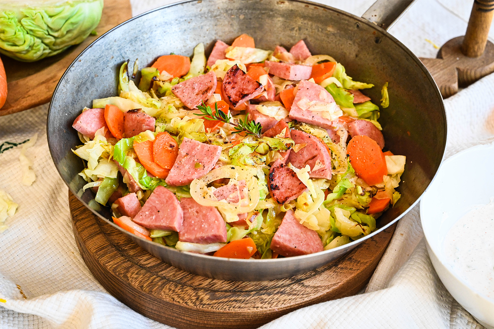 Kraut-Wurst-Pfanne