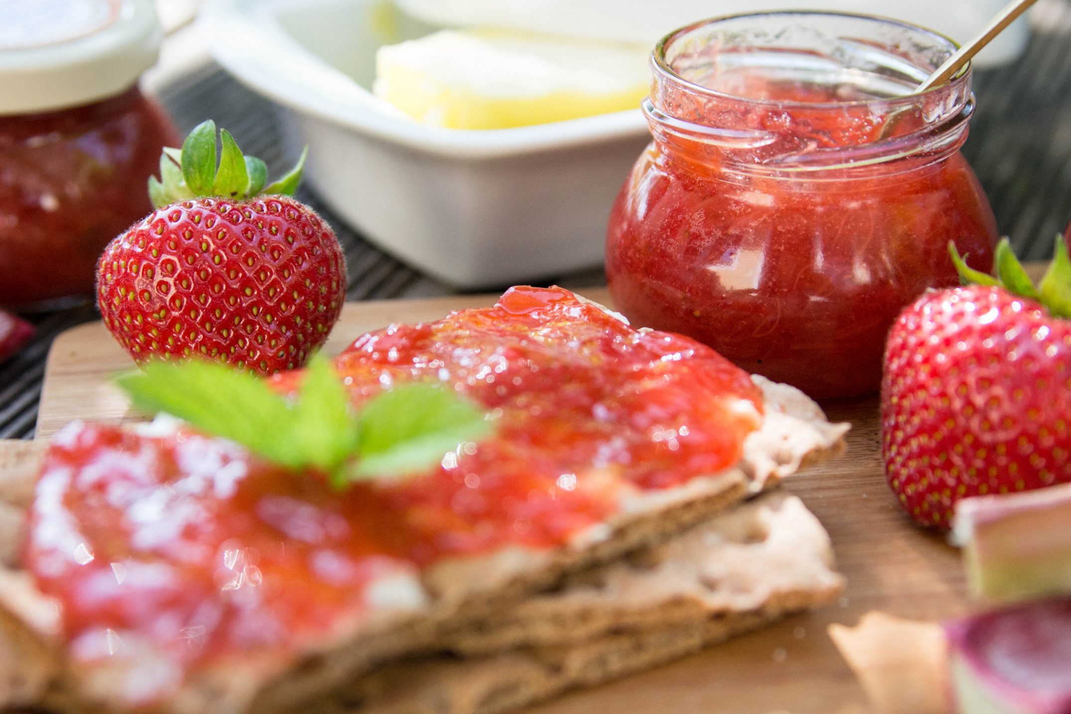 Erdbeer-Rhabarber Marmelade