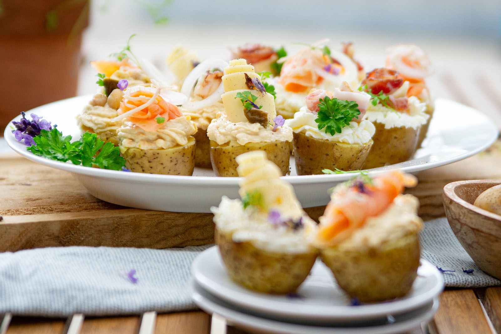 Frühkartoffel-Canapés