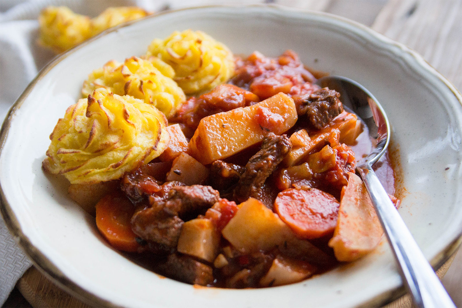 Gemüse-Rindfleisch-Ragout