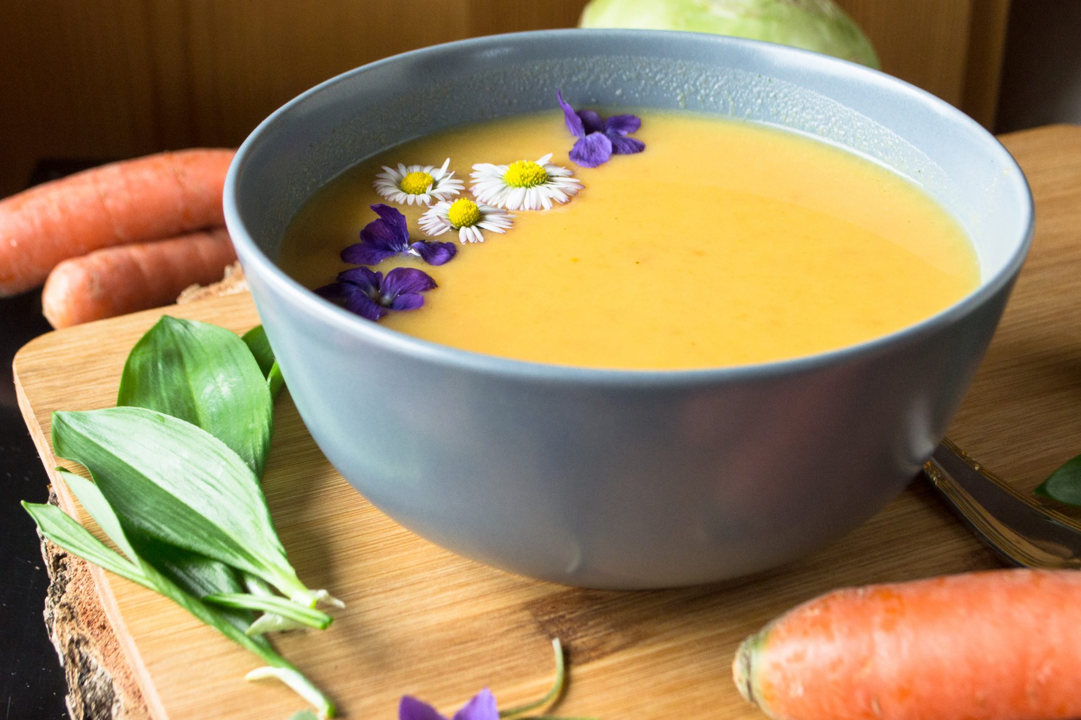 Kohlrabi-Karotten-Cremesuppe