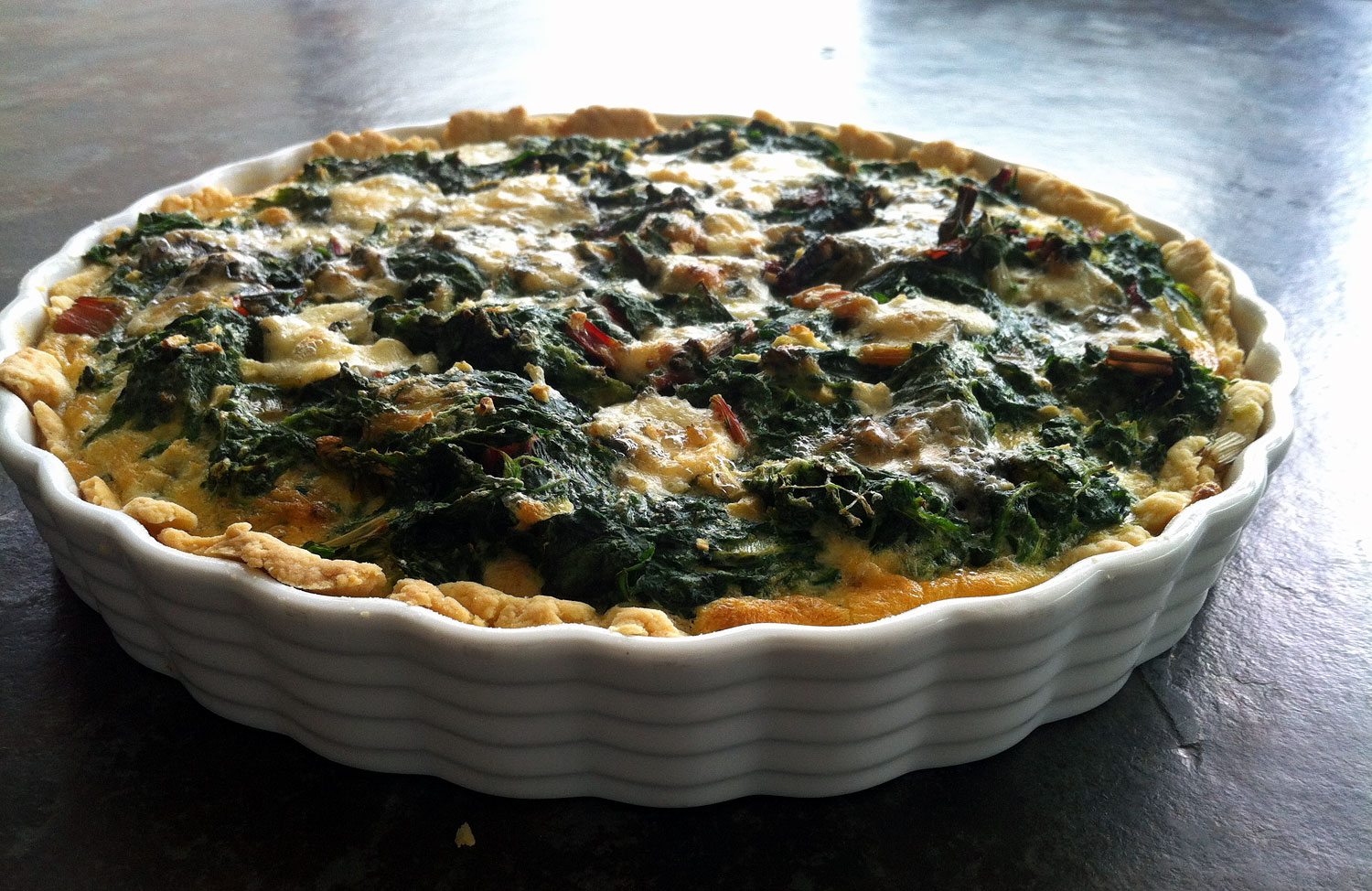 Mangold-Quiche