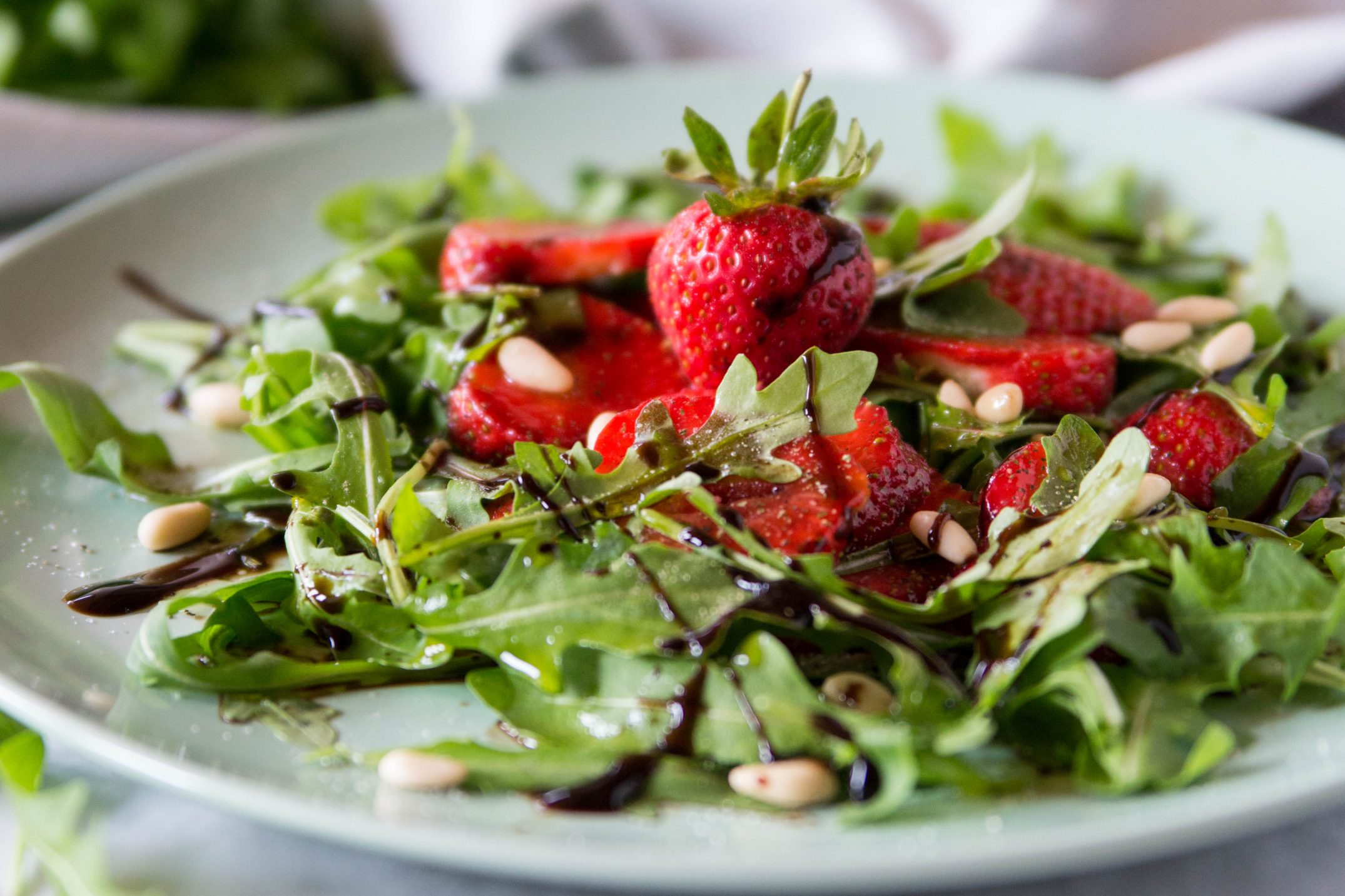 Erdbeer-Rucola-Salat