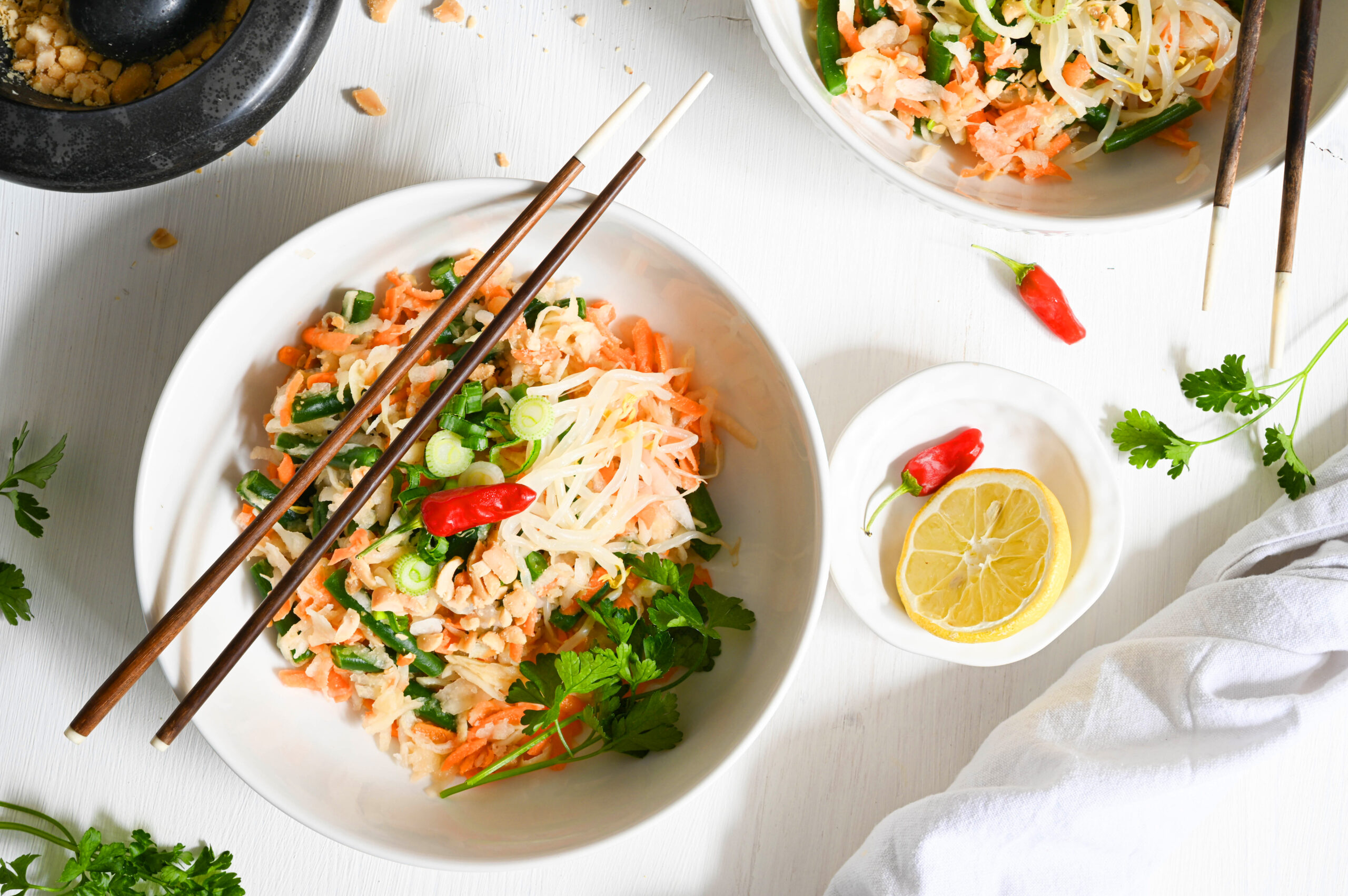 Kohlrabi-Karotten-Salat nach thailändischer Art